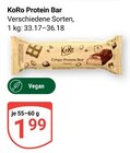 Protein Bar im Angebot bei GLOBUS in Koblenz Protein Bar Angebote von KoRo bei GLOBUS Koblenz für 1,99 €