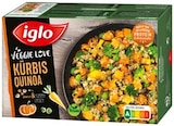 Veggie Love Tagliatelle Funghi oder Veggie Love Kürbis Quinoa von Iglo im aktuellen REWE Prospekt für 2,79 €