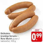 Aktuelle Wurst Angebote bei EDEKA in Ulm Aktuelles Delikatess knackige Servela – Rote Wurst Angebot bei EDEKA in Ulm ab 0,99 €