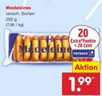 Madeleines für 1,99 € bei Netto Marken-Discount im Angebot Madeleines im aktuellen Netto Marken-Discount Prospekt