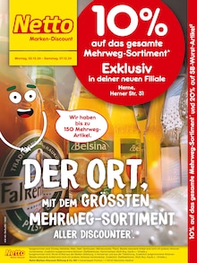 Netto Marken-Discount Prospekt "10% auf das gesamte Mehrweg-Sortiment" mit  Seiten (Herne)