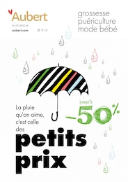 Catalogue Aubert "La pluie qu'on aime, c'est celle des petits prix" à Pontoise et alentours, 33 pages, 07/02/2024 - 28/02/2024