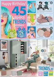 Trends Prospekt für Leverkusen: "Happy Birthday! 45 Jahre Trends", 8 Seiten, 04.10.2025 - 10.10.2025