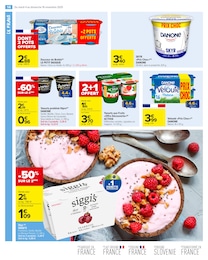 Prix et réduction Danone dans le prospectus Carrefour Market en cours Offre Danone dans le catalogue Carrefour Market du moment à la page 16