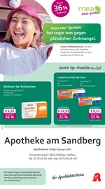 mea - meine apotheke Apotheken Prospekt der aktuellen Woche mit 4 Seiten, gültig von 01.07.2026 bis 31.07.2026, in Zwickau und Umgebung Aktueller mea - meine apotheke Apotheken Prospekt in Zwickau und Umgebung, "Unsere Juli-Angebote" mit 4 Seiten, 01.07.2026 - 31.07.2026