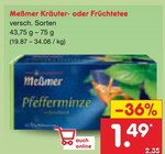 Kräuter- oder Früchtetee Angebote von Meßmer bei Netto Marken-Discount Görlitz für 1,49 €