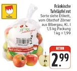 Aktuelles Fränkische Tafeläpfel rot Angebot bei nah und gut in Würzburg ab 2,99 €