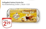 Geflügelhof Andres Frische Eier bei GLOBUS im Lahnstein Prospekt für 2,29 €