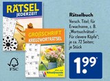 Rätselbuch Angebote bei ALDI SÜD Bad Homburg für 1,99 €