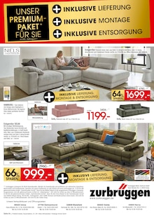 Sitzmöbel im Zurbrüggen Prospekt "POLSTERMÖBEL TAUSCHAKTION" mit 4 Seiten (Herne)