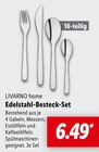 Edelstahl-Besteck-Set Angebote von LIVARNO home bei Lidl Buchholz für 6,49 €