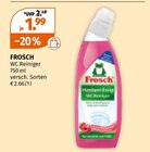 WC Reiniger Angebote von FROSCH bei Müller Düsseldorf für 1,99 €