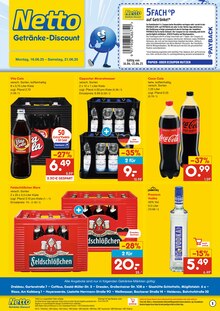 Coca Cola im aktuellen Netto Marken-Discount Prospekt (Dresden) Coca Cola im Netto Marken-Discount Prospekt "DER ORT, AN DEM DU IMMER AUSGEZEICHNETE PREISE FINDEST." mit 2 Seiten (Dresden)