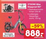 ZT20RE-Bike Klapprad 20" im Angebot bei Netto Marken-Discount in Sindelfingen ZT20RE-Bike Klapprad 20" Angebote von Zündapp bei Netto Marken-Discount Sindelfingen für 888,00 €