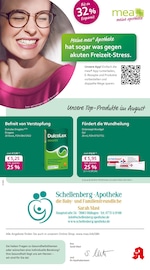 Aktueller mea - meine apotheke Apotheken Prospekt in Bräunlingen und Umgebung, "Unsere August-Angebote" mit 4 Seiten, 01.08.2025 - 31.08.2025
