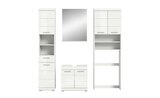 Badmöbel-Set SCHLOONSEE 4 teilig bestehend aus: Hochschrank WBU Badspiegel Waschmaschinenumbauschrank Schloonsee von  im aktuellen Höffner Prospekt für 519,00 €