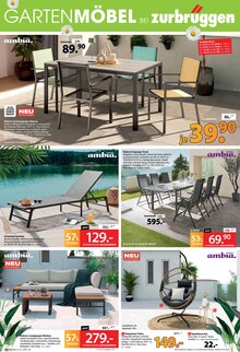 Gartensitzmöbel im Zurbrüggen Prospekt "BONUS SONDER-TAGE" mit 20 Seiten (Essen)