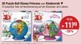 3D Puzzle Ball Disney Princess oder Kindererde von Disney im aktuellen V-Markt Prospekt für 11,99 €