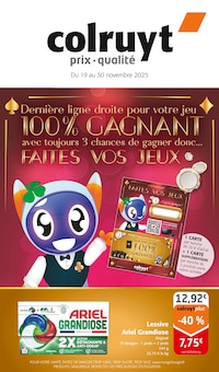 Catalogue Colruyt à Mélisey cette semaine, valable du 19/11/2025 au 30/11/2025 Prospectus Colruyt à Mélisey, "colruyt", 24 pages de promos valables du 19/11/2025 au 30/11/2025