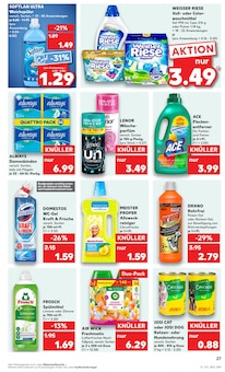 Waschmittel im aktuellen Kaufland Prospekt (Karlsruhe) Waschmittel im Kaufland Prospekt "KNÜLLER" mit 58 Seiten (Karlsruhe)