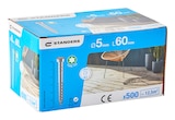 500 vis terrasse inox tête fraisée - STANDERS en promo chez Weldom 500 vis terrasse inox tête fraisée - STANDERS dans le catalogue Weldom
