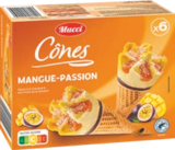 6 cônes mangue-passion - MUCCI - Aldi 6 cônes mangue-passion - MUCCI à 2,29 € dans le catalogue Aldi