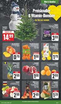 Tannenbaum im EDEKA Prospekt "Wir lieben Lebensmittel!" mit 24 Seiten (Leipzig)