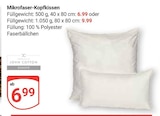 Mikrofaser-Kopfkissen im Angebot bei GLOBUS in Bensheim Mikrofaser-Kopfkissen Angebote von JOHN COTTON bei GLOBUS Bensheim für 6,99 €