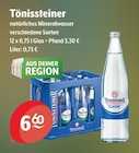 Trink und Spare Goch - natürliches Mineralwasser Angebot im Prospekt natürliches Mineralwasser bei Trink und Spare im Goch Prospekt für 6,60 €