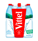 SUR TOUS LES PACKS D'EAU MINÉRALE NATURELLE ET BOUTEILLES AROMATISÉES - VITTEL en promo chez Carrefour Le Mans