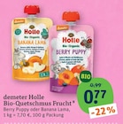 Bio-Quetschmus Frucht von demeter Holle im aktuellen tegut Prospekt für 0,77 €