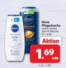 Pflegedusche Creme Soft Angebote von Nivea bei Markant Nordwest Aurich für 1,69 €