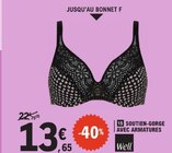 Soutien-gorge avec armatures - Well en promo chez E.Leclerc Le Havre à 13,65 €