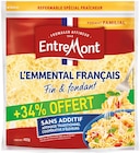 Promo EMMENTAL AU LAIT THERMISE OU PASTEURISE ENTREMONT à 3,09 € dans le catalogue Hyper U à Écommoy