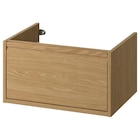 Waschbeckenschrank mit Schublade Eichenachbildung 60x48x33 cm Angebote von ÄNGSJÖN bei IKEA Eisenach für 100,00 €