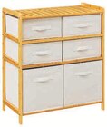Etagere avec 6 paniers de rangement en promo chez Hyper U Etagere avec 6 paniers de rangement dans le catalogue Hyper U