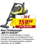 Nass-/Trockensauger „WD 5 V-25/5/22“ im Angebot bei toom Baumarkt in Ravensburg Nass-/Trockensauger „WD 5 V-25/5/22“ Angebote von Kärcher bei toom Baumarkt Ravensburg für 159,99 €