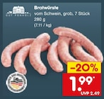 Aktuelles Bratwürste Angebot bei Netto Marken-Discount in Aachen ab 1,99 €