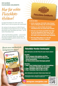 Fleisch Angebot im GLOBUS Prospekt, gültig von 25.08.2025 bis 30.08.2025 Fleisch Angebot im aktuellen GLOBUS Prospekt auf Seite 3