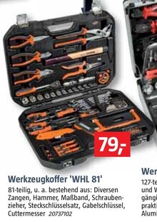 Werkzeugkoffer 'WHL 81' bei BAUHAUS in Oberhausen Werkzeugkoffer 'WHL 81' im Angebot bei BAUHAUS Oberhausen für 79,00 €