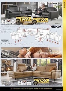 Sofa im BRAUN Möbel-Center Prospekt "60 Jahre Braun Möbel Center" mit 20 Seiten (Reutlingen)