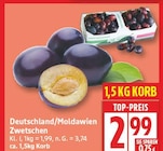 Deutschland/Moldawien Zwetschen bei EDEKA im Borgsdorf Prospekt für 2,99 €