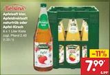 Apfelsaft klar, Apfeldirektsaft naturtrüb oder Apfel-Kirsch bei Netto Marken-Discount im Herborn Prospekt für 7,99 €