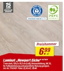 Laminat Newport Eiche im aktuellen toom Baumarkt Prospekt für 6,99 €