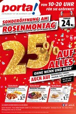 porta Möbel Prospekt "SONDERÖFFNUNG AN ROSENMONTAG", 1 Seiten, für Andernach, 19.02.2020 - 24.02.2020 porta Möbel Prospekt "SONDERÖFFNUNG AN ROSENMONTAG", 1 Seiten, für Andernach, 19.02.2020 - 24.02.2020