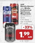 Aktuelle Wodka Angebote bei combi in Osnabrück Aktuelles Jack Daniels,Havana oder Wodka Gorbatschow Spirituosen Mixgetränke Angebot bei combi in Osnabrück ab 1,99 €