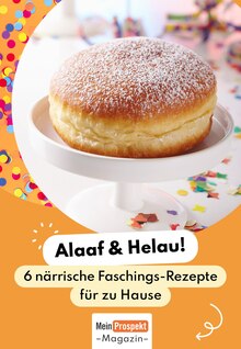 Rezepte Prospekt Fasching mit 1 Seite