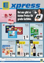 Aktueller EDEKA Prospekt mit Rotwein, "Bei uns gibt es kleine Preise für große Gefühle.", Seite 1