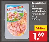 Aktuelle Hähnchenbrust Angebote bei Netto Marken-Discount in Leipzig Aktuelles Kochschinken oder Hähnchenbrust in Aspik Angebot bei Netto Marken-Discount in Leipzig ab 1,69 €