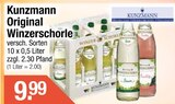 Original Winzerschorle von Kunzmann im aktuellen Getränke City Prospekt für 9,99 €